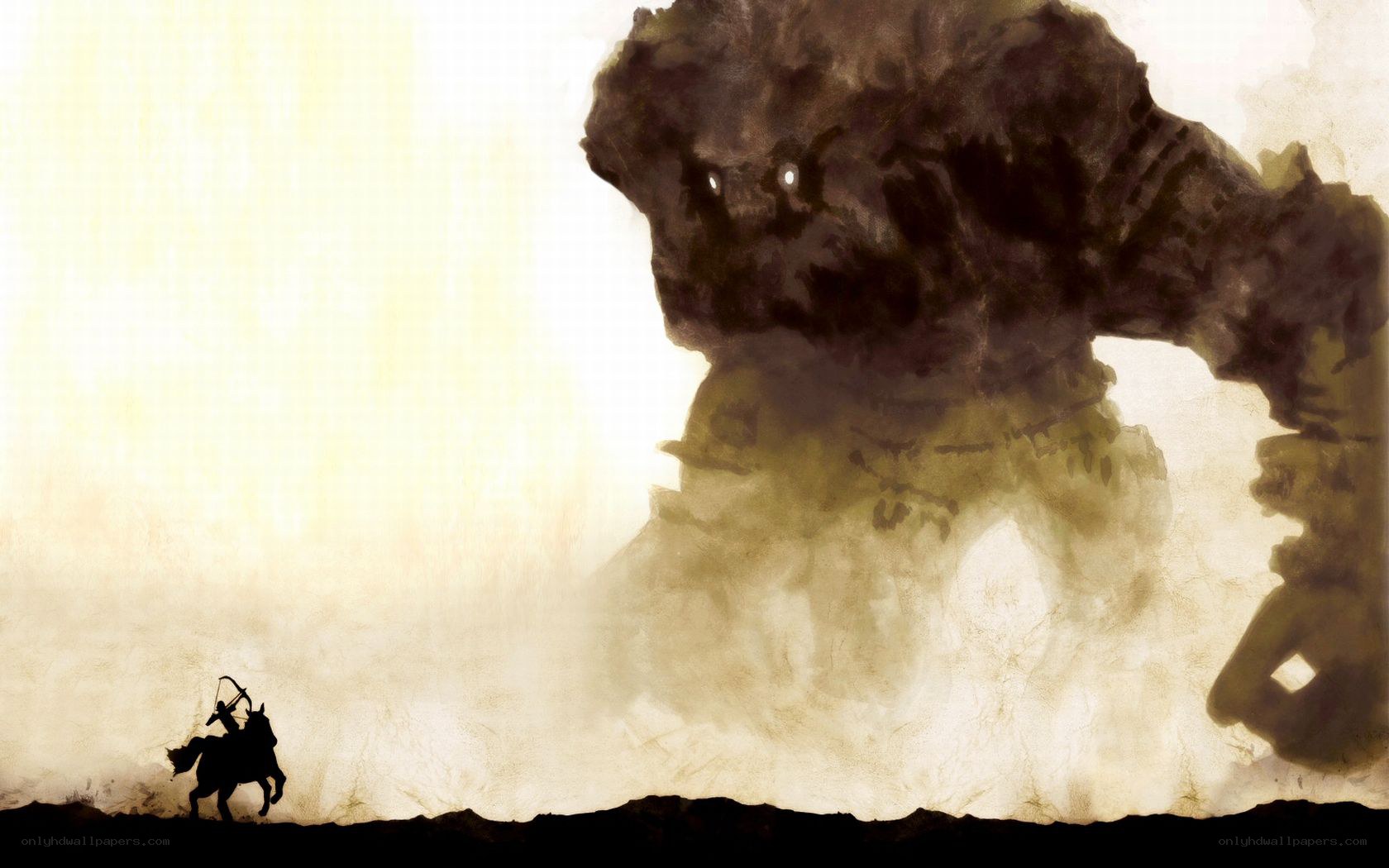 Knight vs giant monster