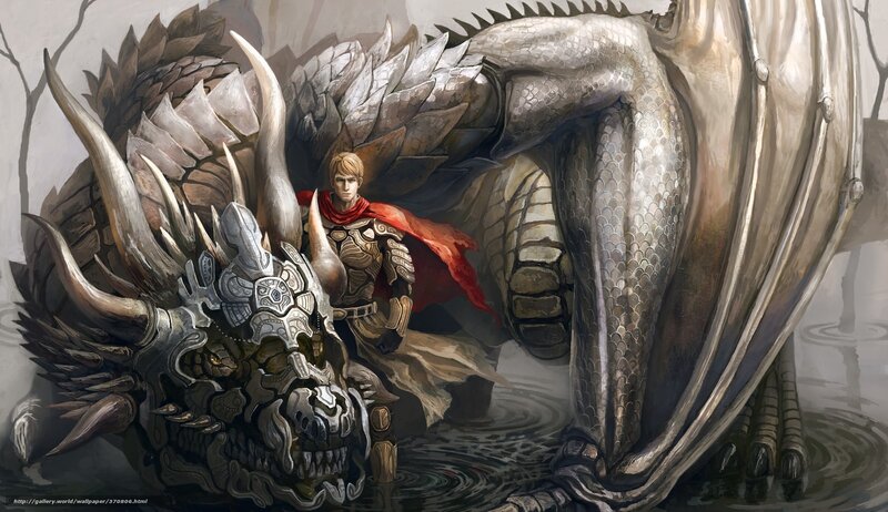 Knight with a sleeping dragon