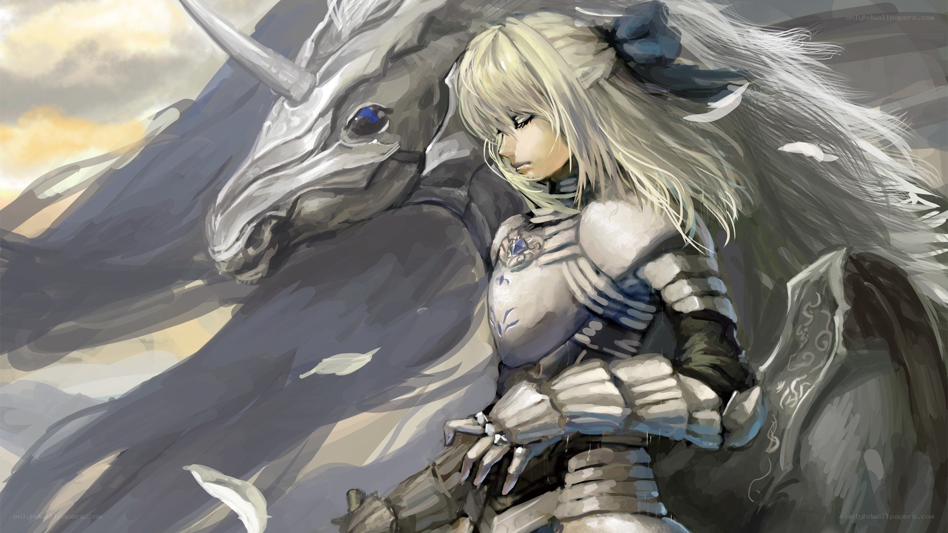 Knight with a unicorn
