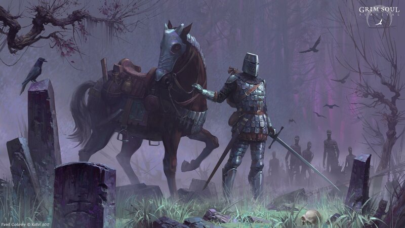 Knight with Armored Horse