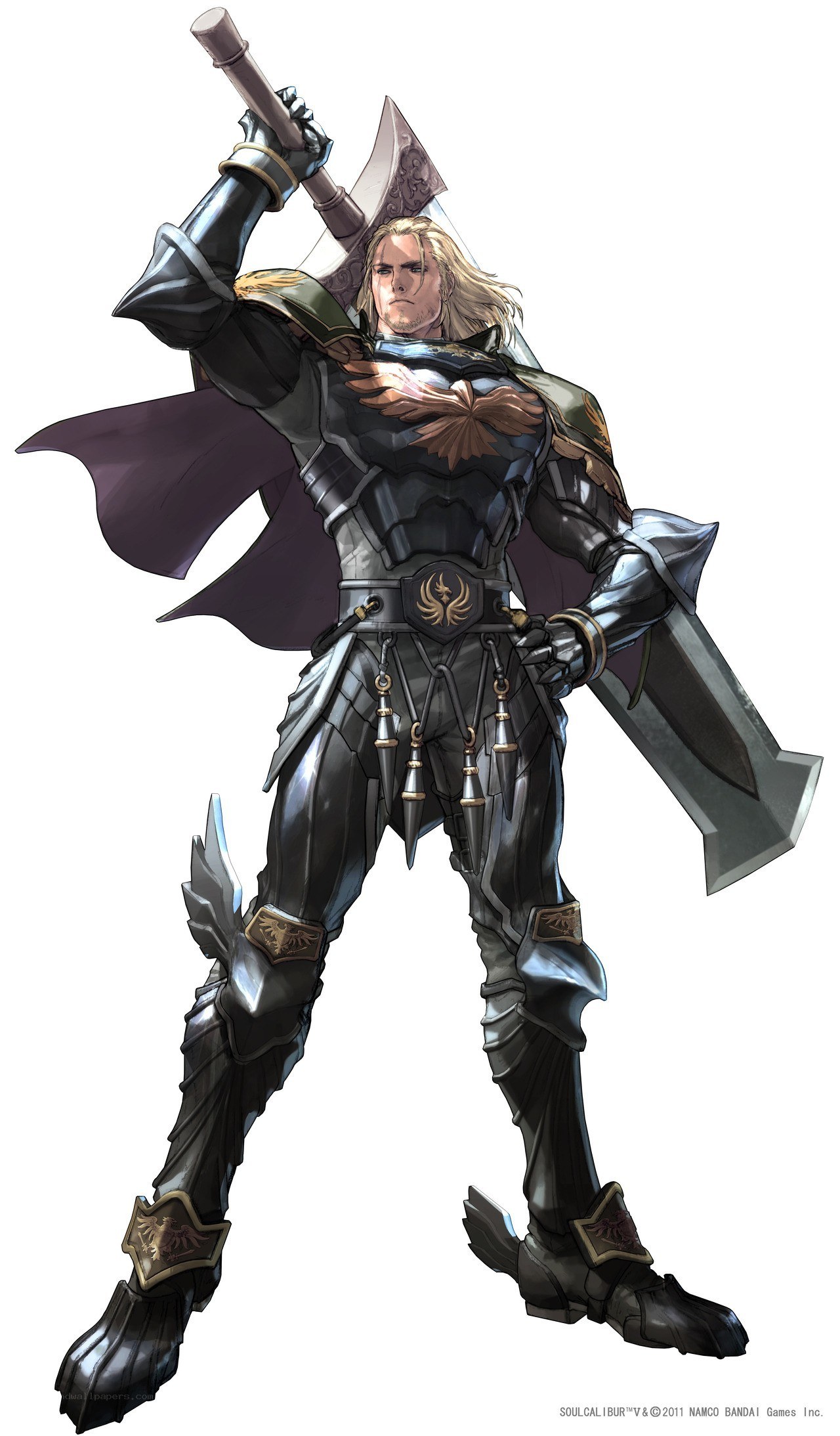 Knight with axe and armor