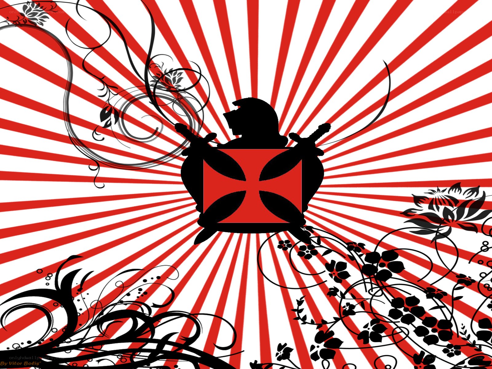 Knight with cross emblem