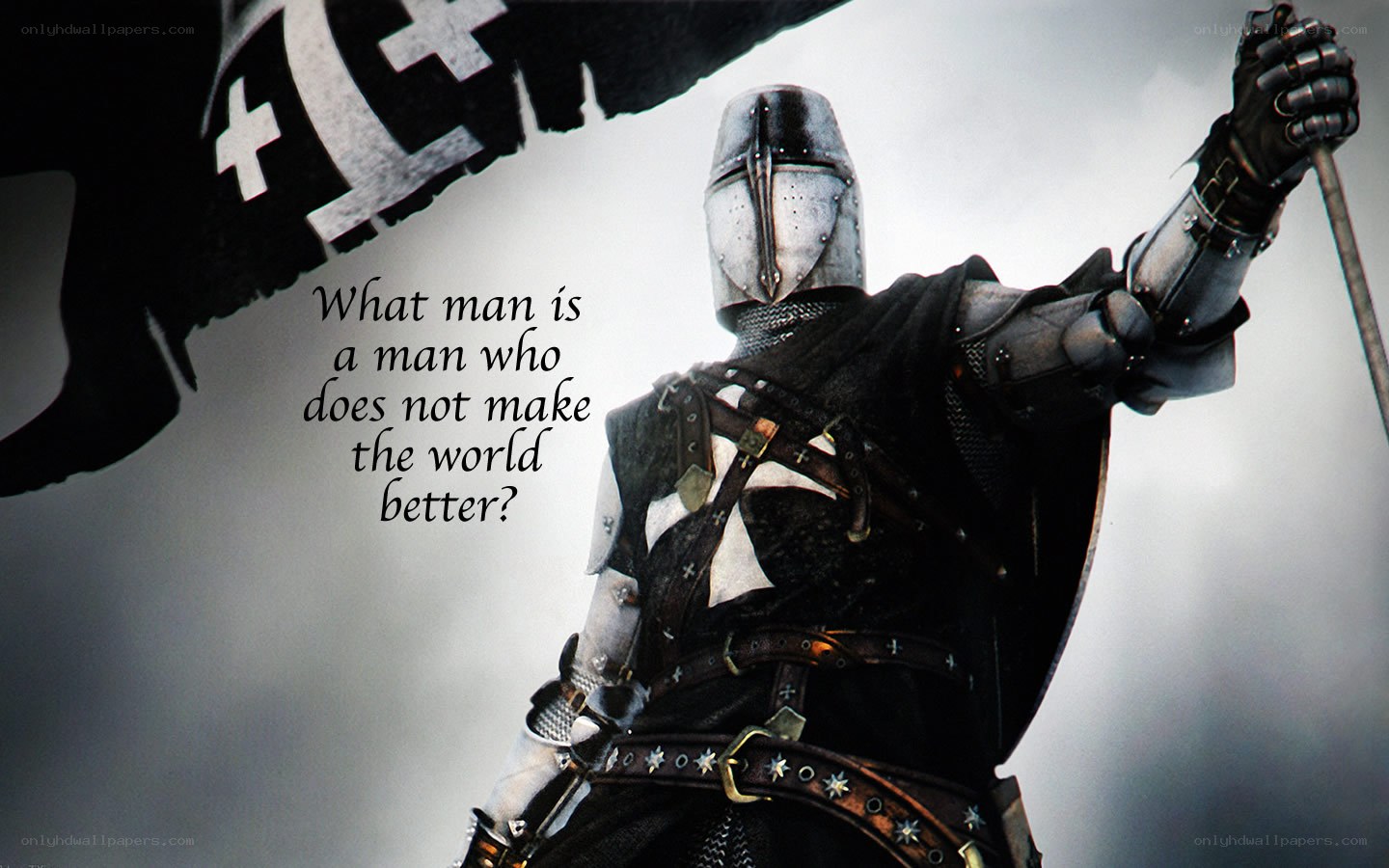 knight with flag