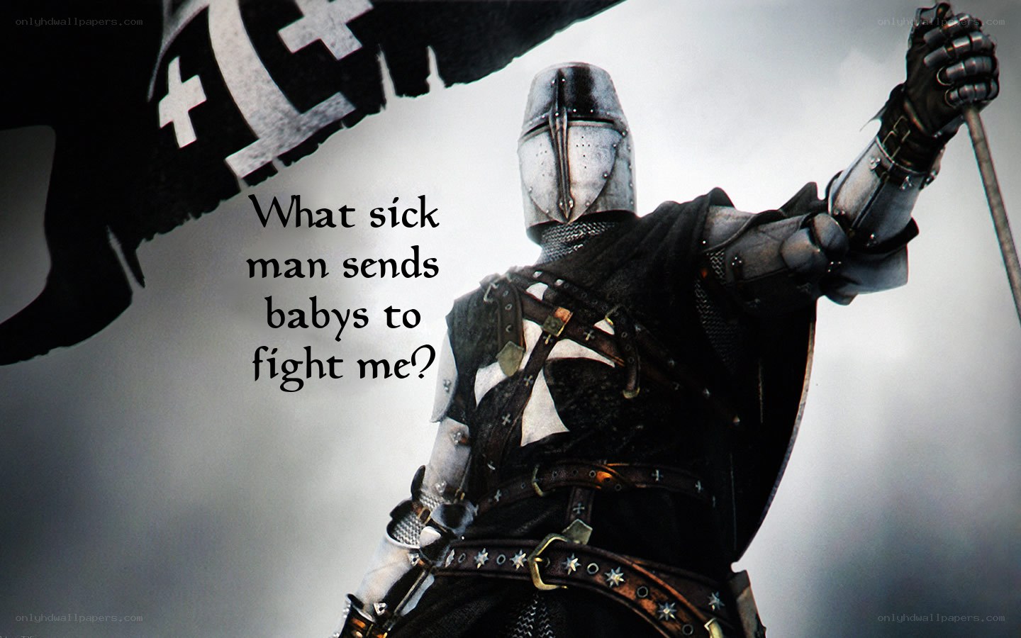 knight with flag