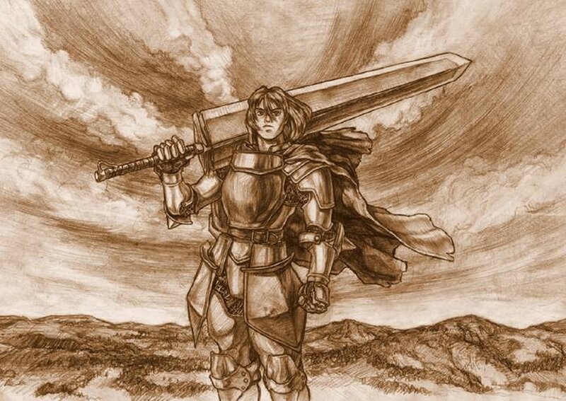 knight with giant sword
