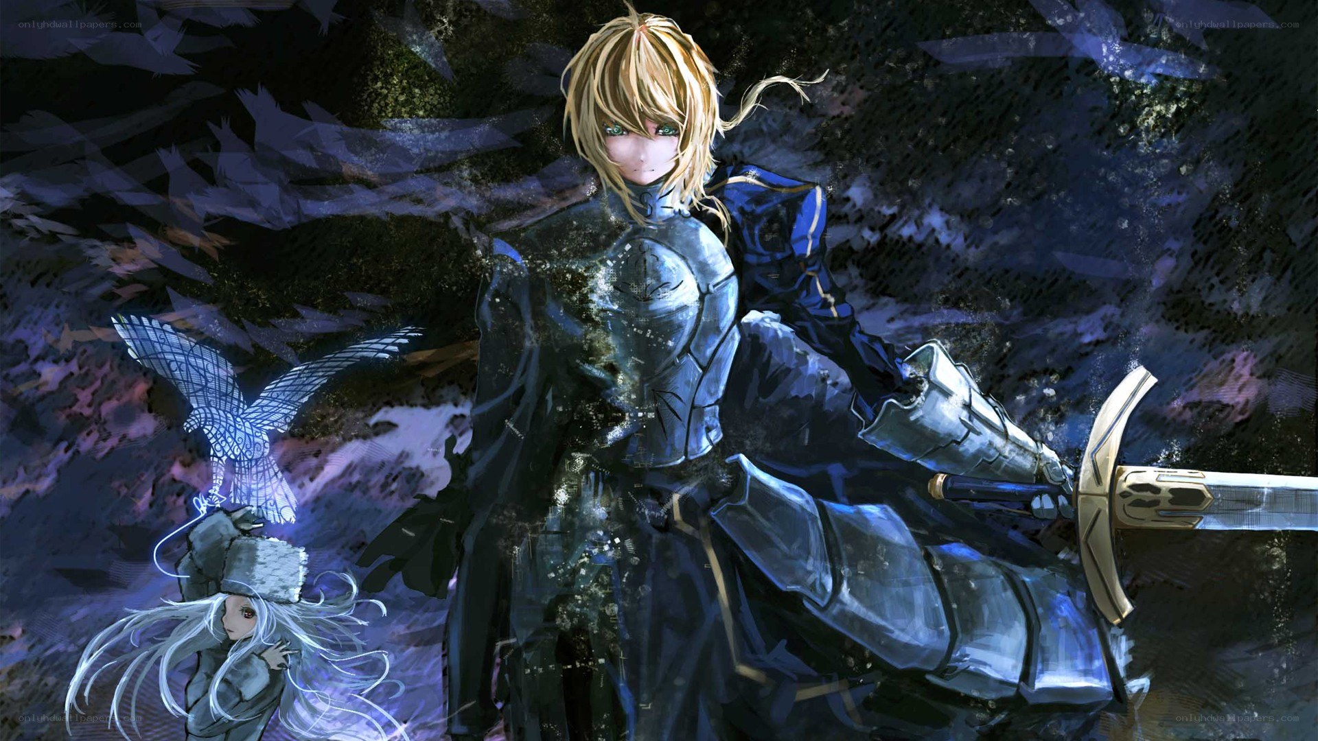 Knight with sword and owl