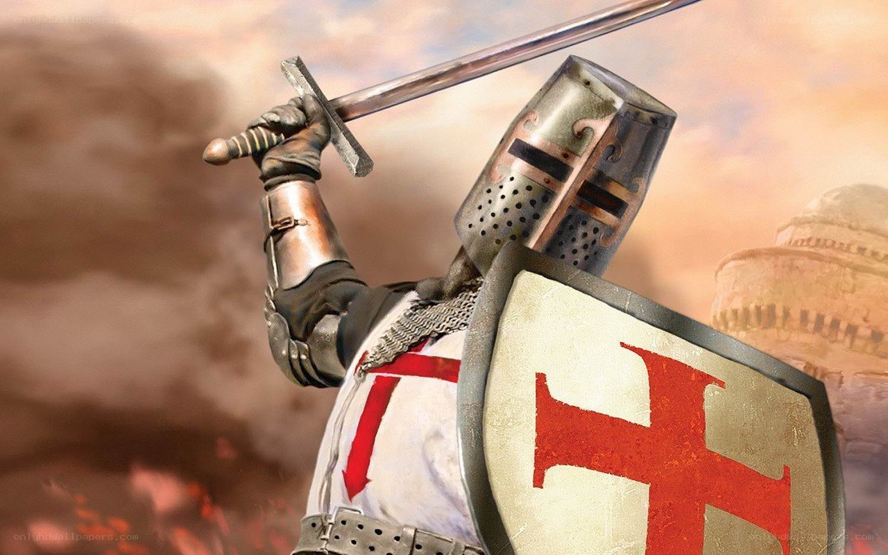 Knight with sword and shield