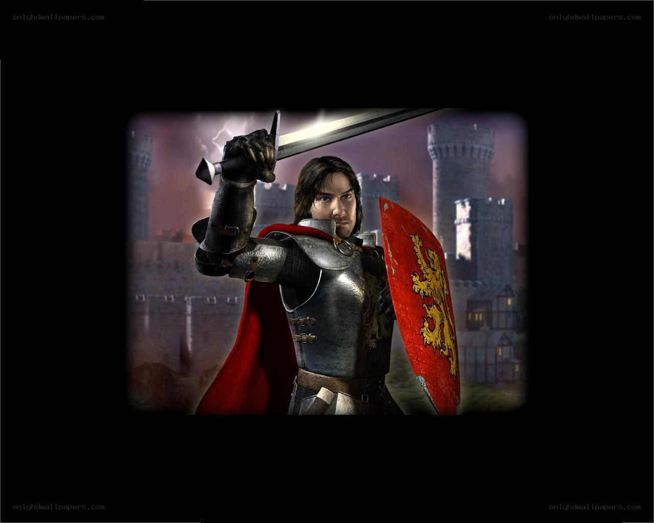 knight with sword and shield