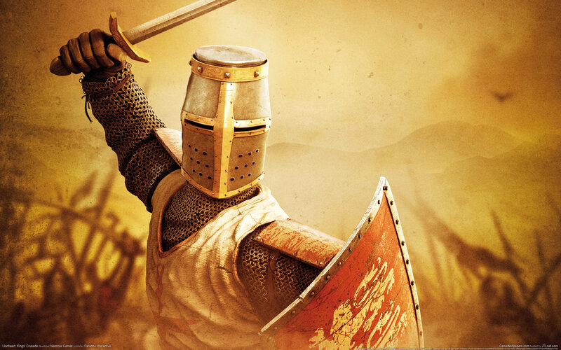 Knight with Sword and Shield — Yellow