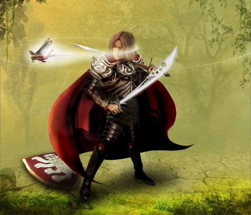 Knight with Swords