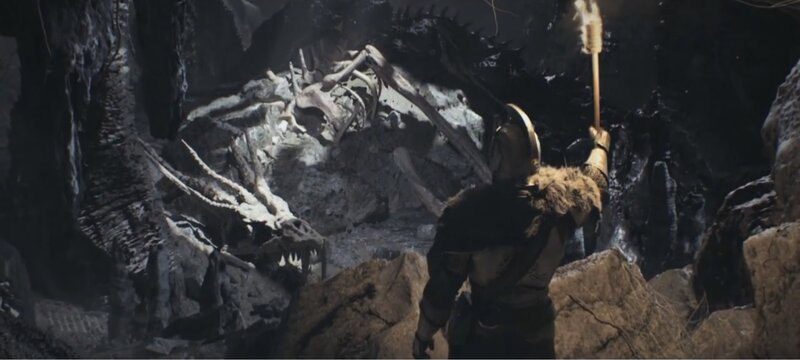 Knight with Torch — Black, Dark, Dramatic