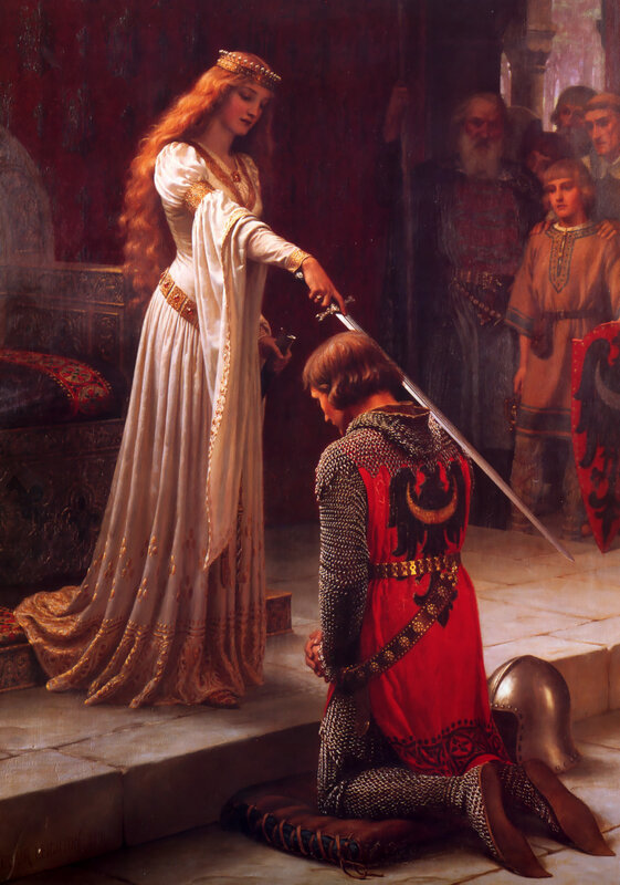 knighting ceremony scene