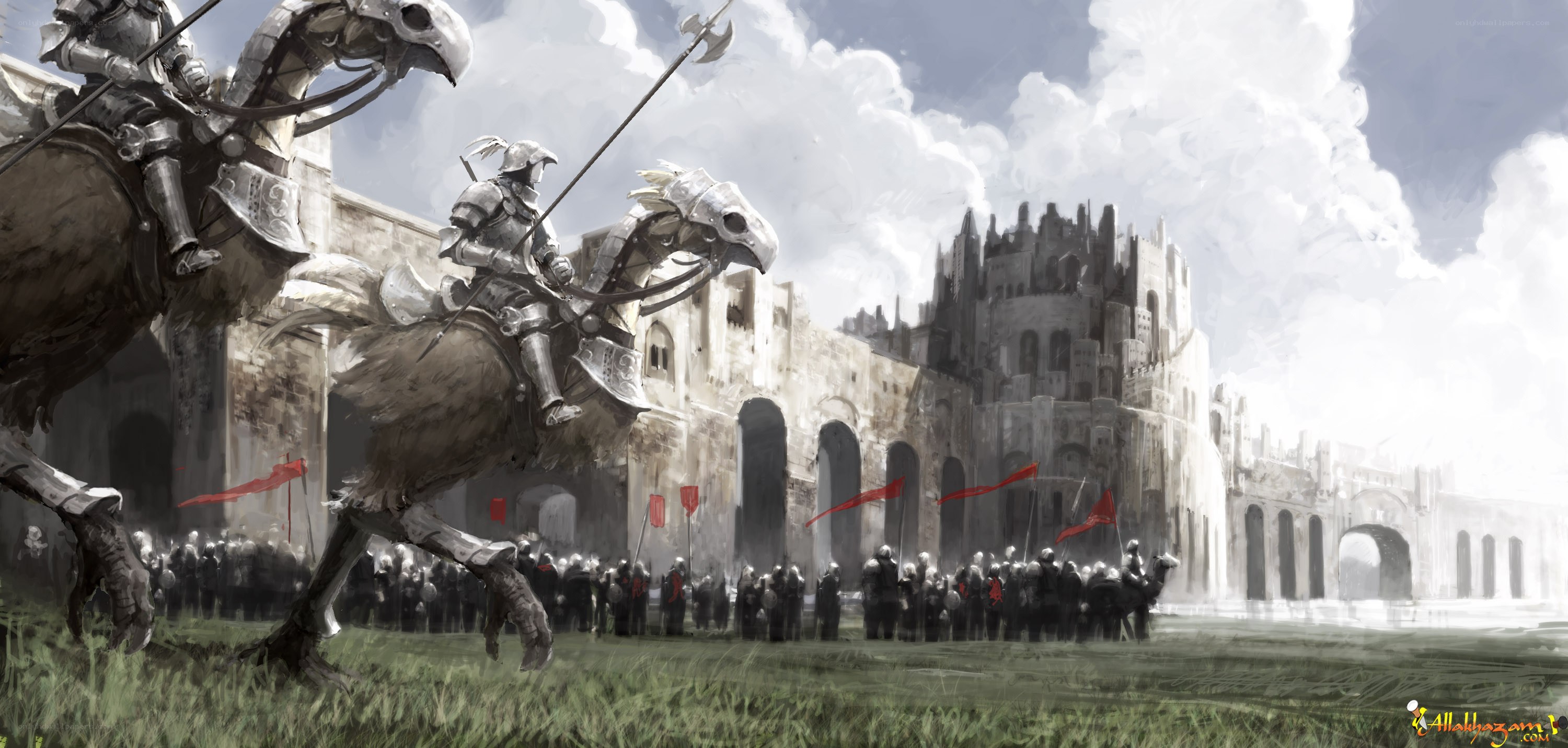 Knightly cavalry charge