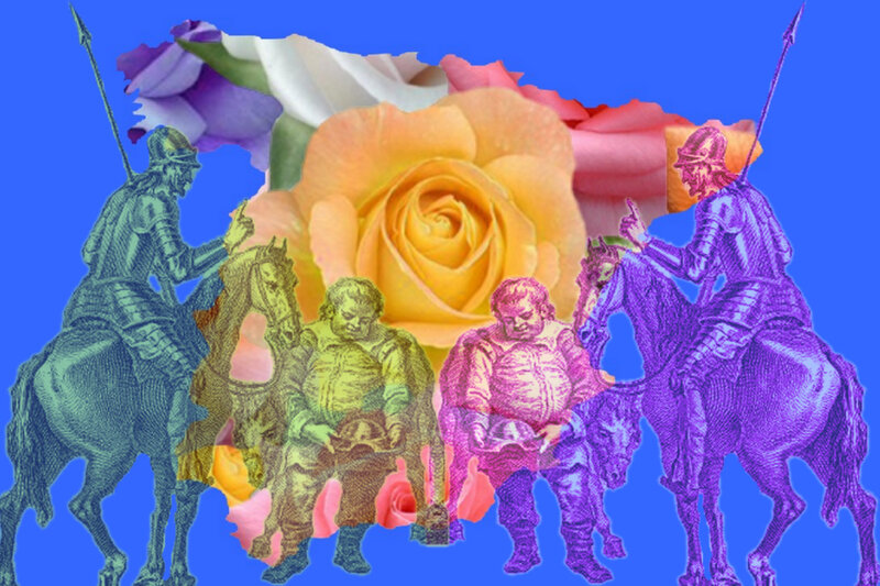 Knights and Roses Collage
