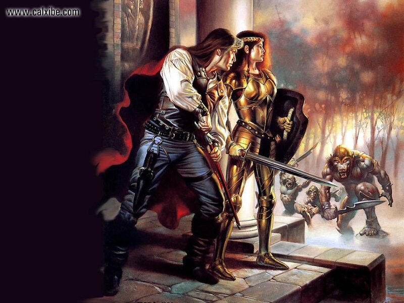 Knights Facing Goblin Creatures