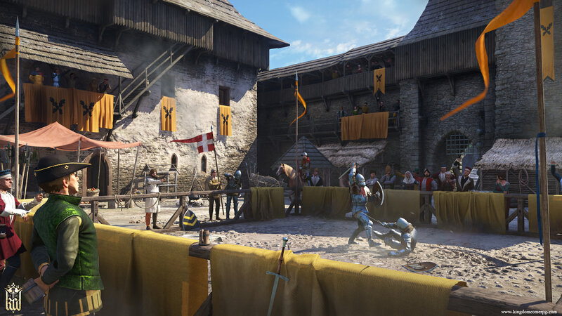 Knights Fighting in Arena