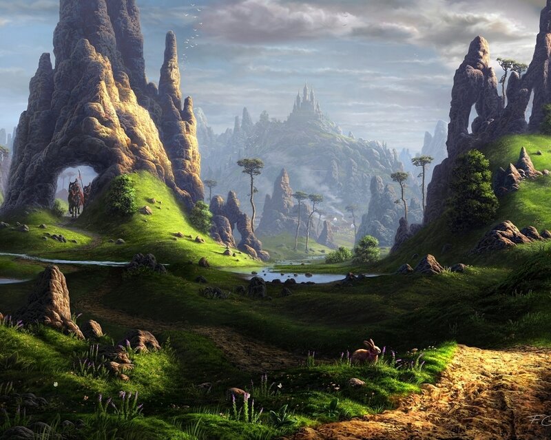 Knights in a Fantasy Valley
