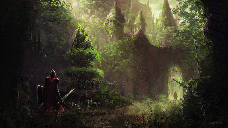 Knights in Overgrown Ruins