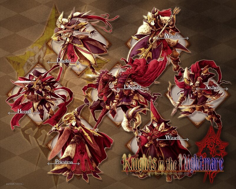 Knights in the Nightmare character art
