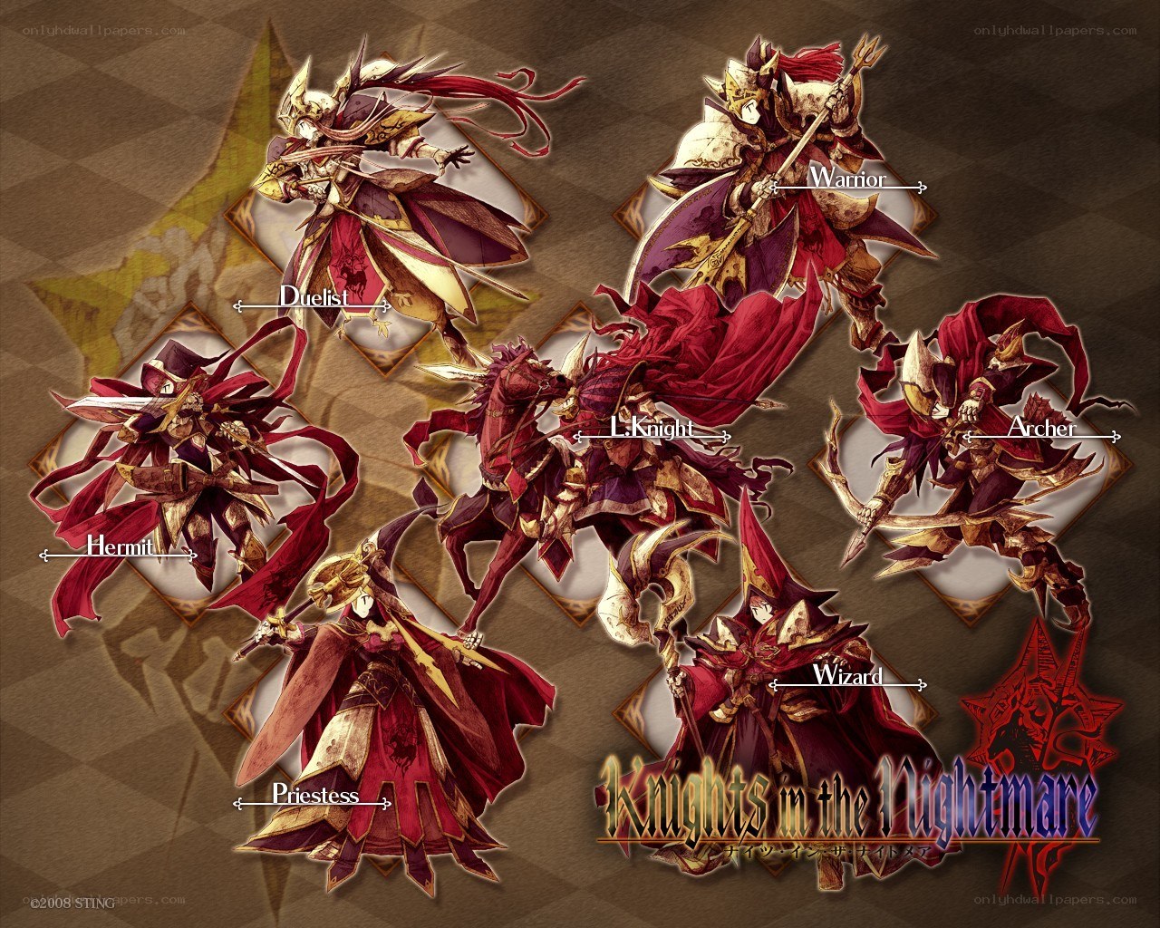 Knights in the Nightmare character art