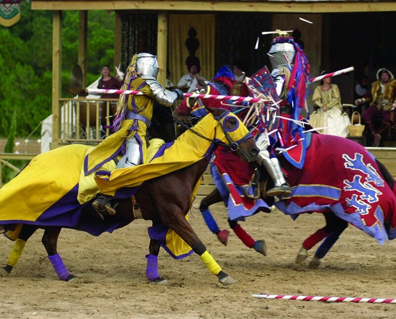 Knights Jousting on Horses