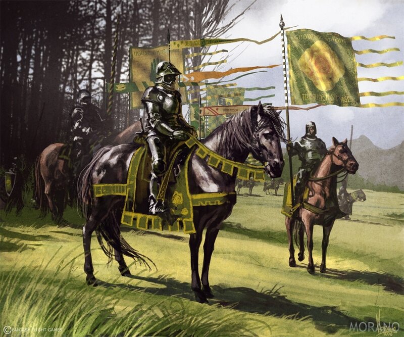 Knights on a battlefield