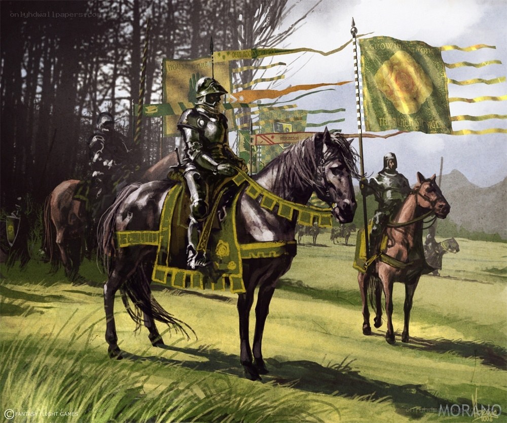Knights on a battlefield