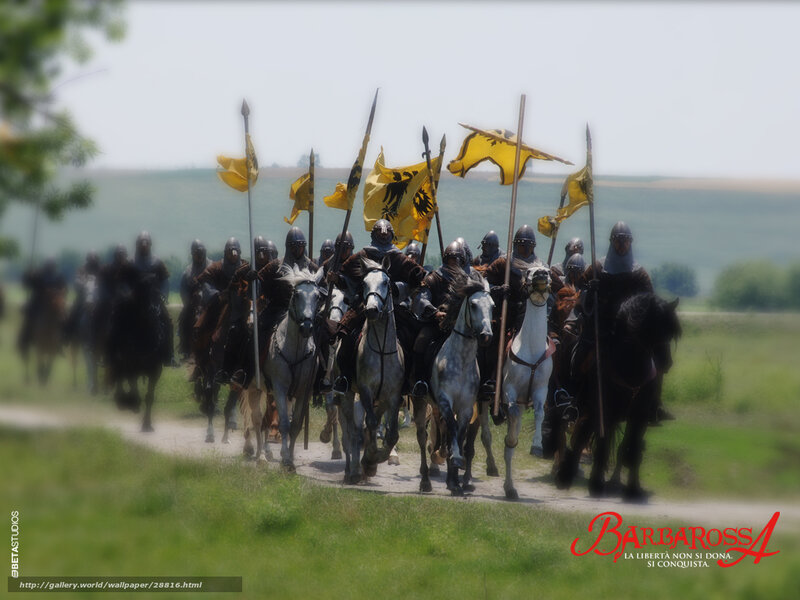 Knights on Horseback — Green, Dramatic