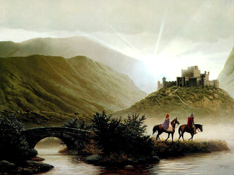 Knights on Horseback — Green