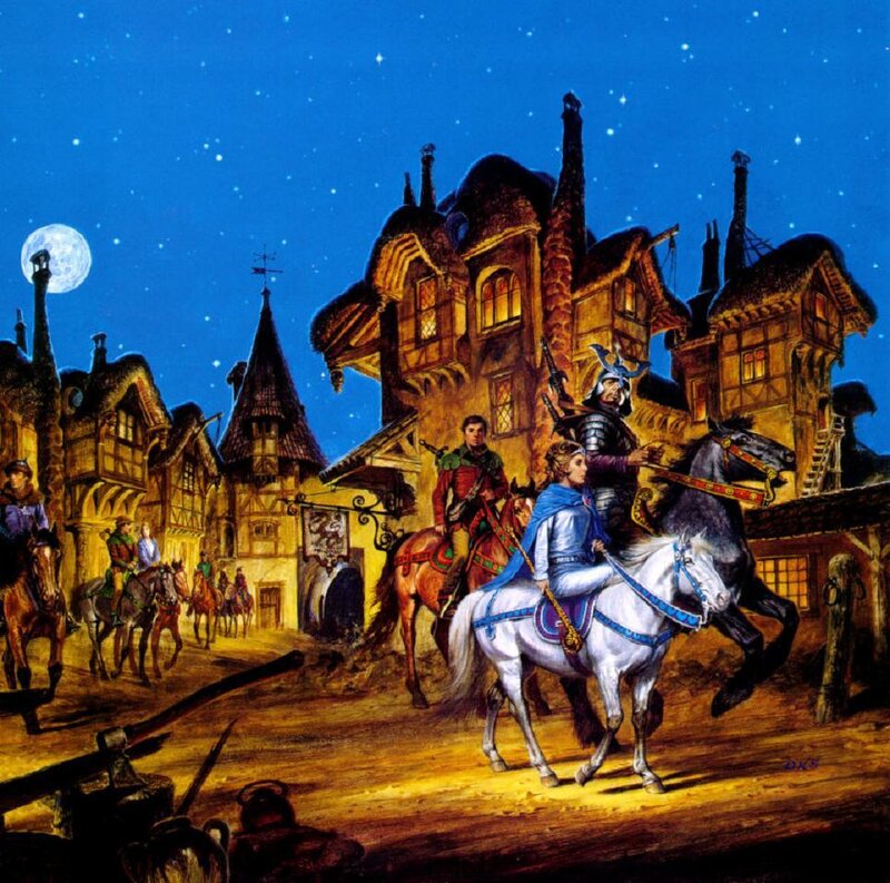 Knights on Horses — Blue