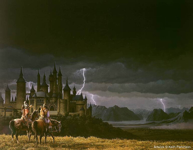 Knights on Horses — Dark Green