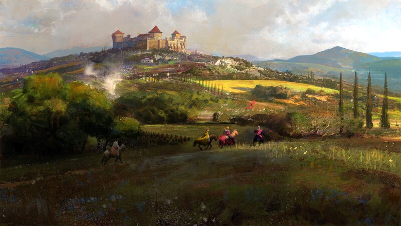 Knights on Horses — Green