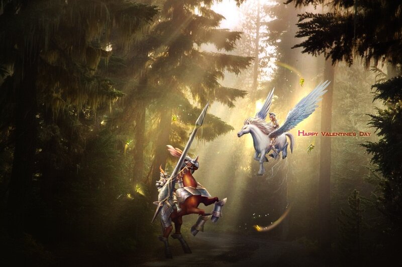 Knights on Mythical Horses