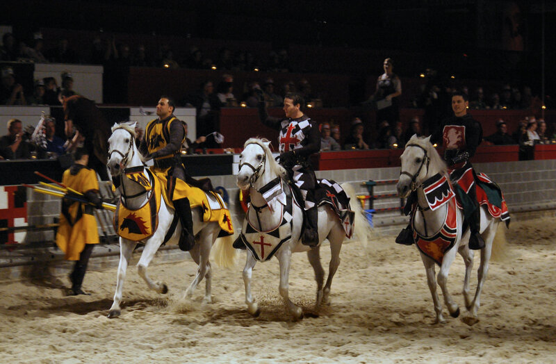Knights on White Horses — Dramatic