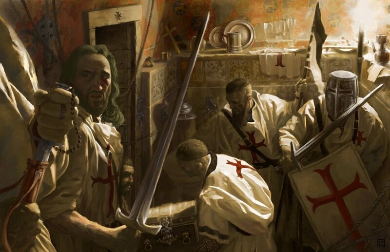 Knights Templar in Room