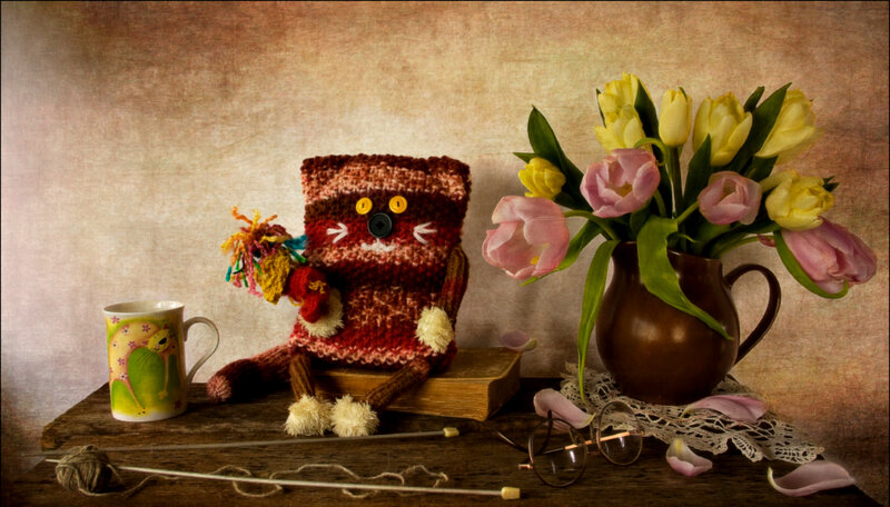 Knitted Cat Toy