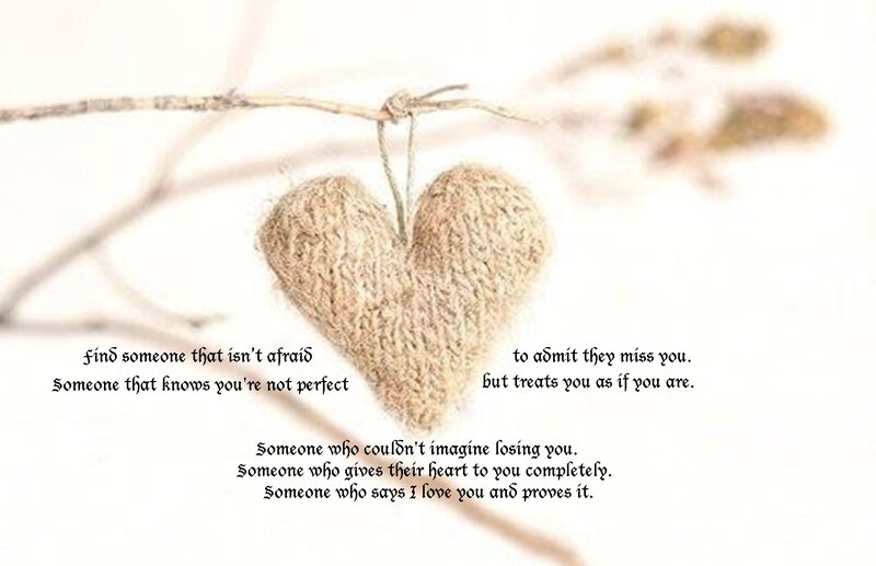 Knitted Heart on Branch
