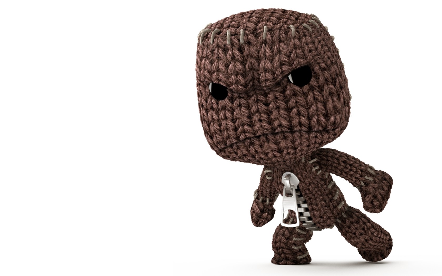 knitted little big planet character