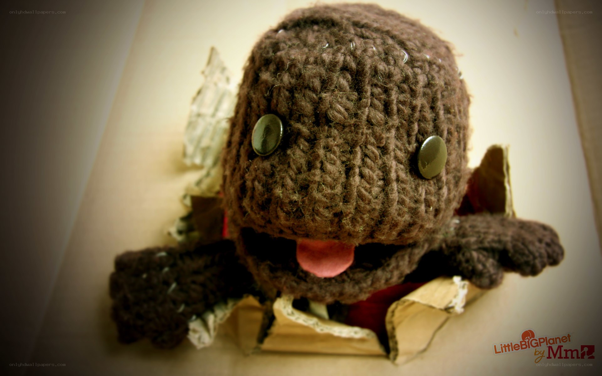 knitted littlebigplanet character