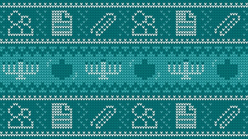 Knitted Pattern with Symbols