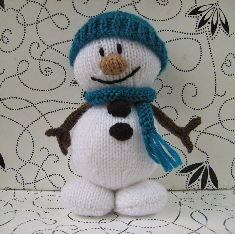 Knitted Snowman Toy