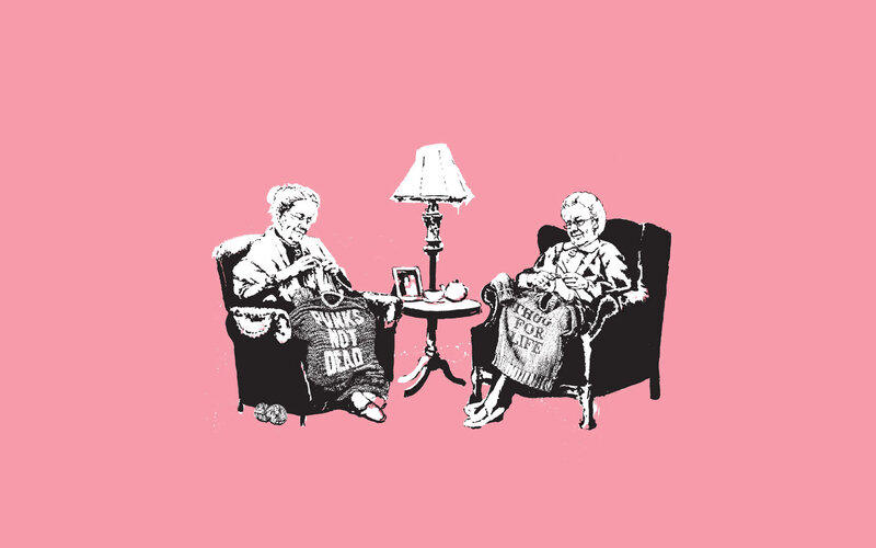 Knitting Grandmas Art