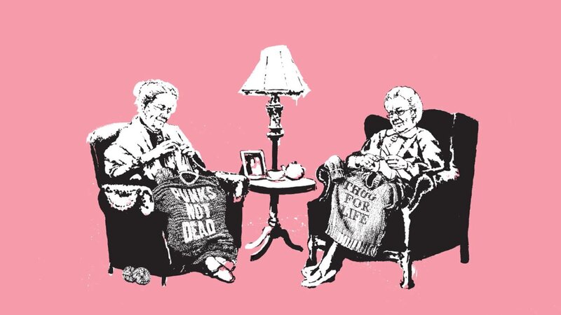 Knitting Grandmas Art
