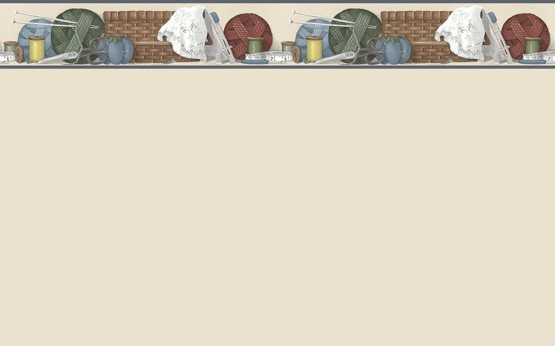 Knitting Supplies Border