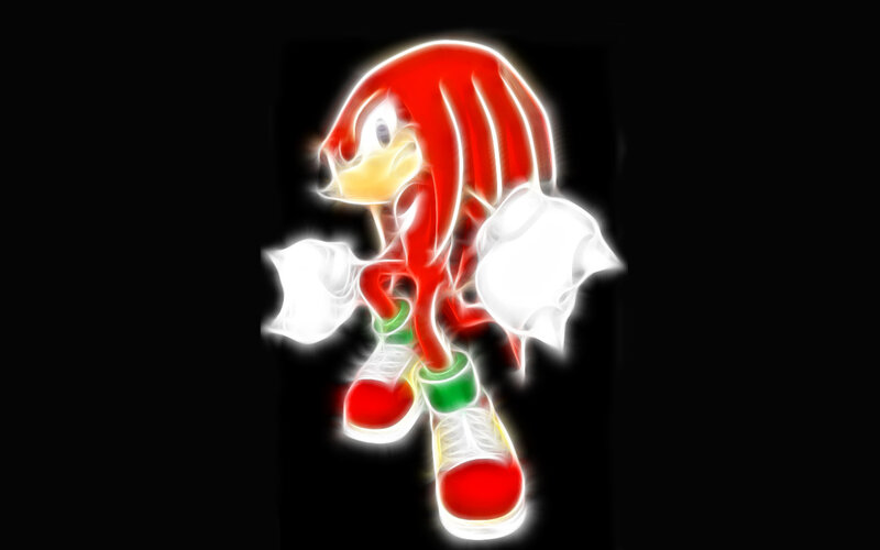 Knuckles the Echidna glowing
