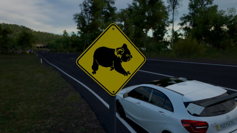 Koala Crossing Sign