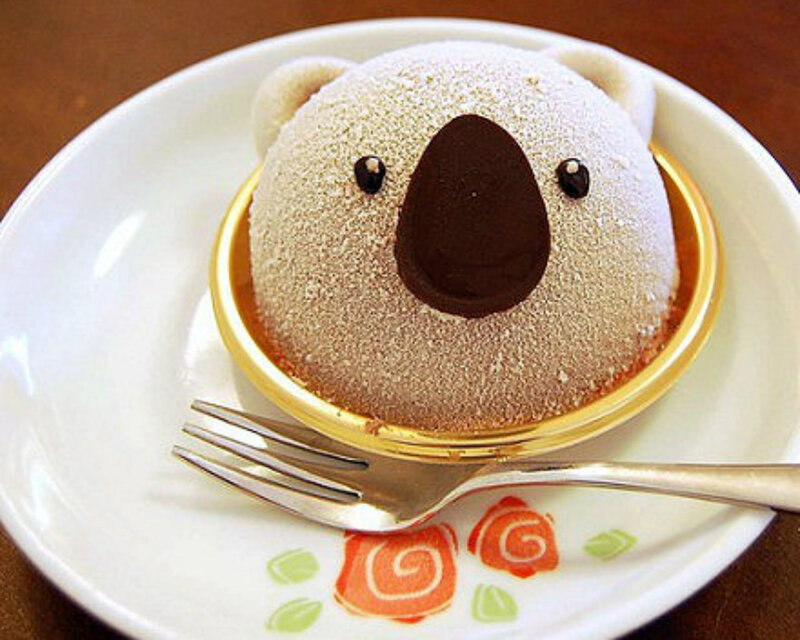 Koala-shaped Dessert
