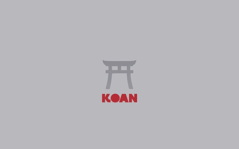 Koan logo with torii gate
