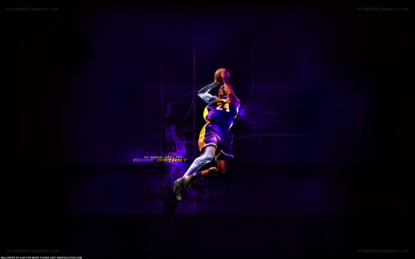 Kobe Bryant basketball action