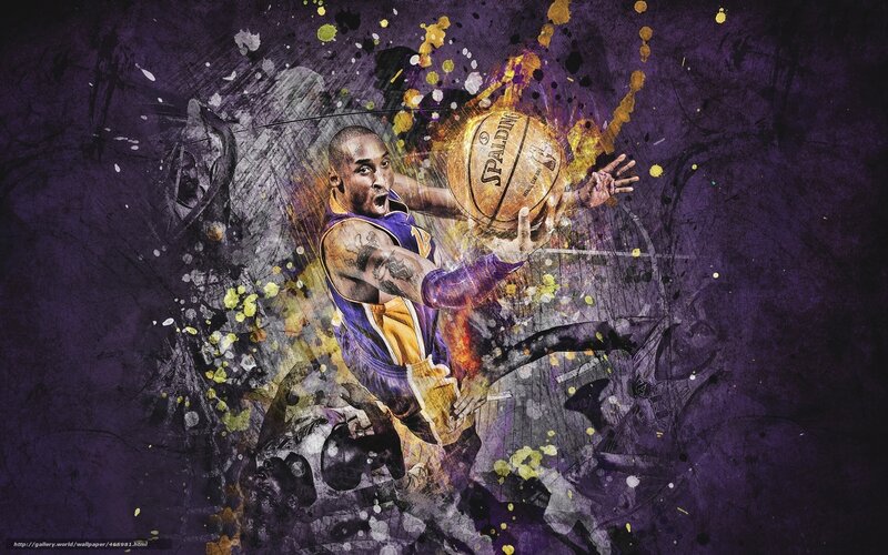 Kobe Bryant basketball action